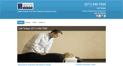 Desktop Screenshot of chantillychiropracticva.com